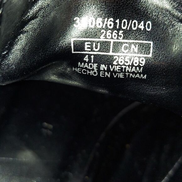 Zara Black Patent Platform Derby Shoe Sz 10 - Picture 13 of 13